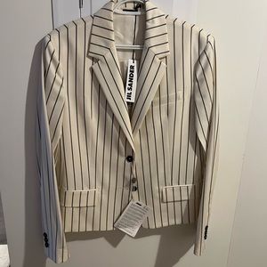 NWT Jil Sander Pinstripe Tailored Blazer